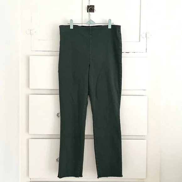 Frank & Eileen Derry Illusion Pull-On Jeans Green Size 31 - Picture 3 of 8